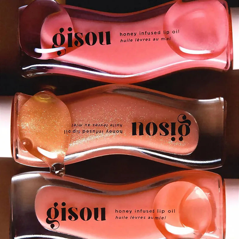Gisou Honey Infused Lip Oil - Moisturizing Glazed Plumping Lip Balm