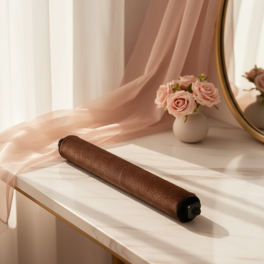 Heatless Curling Headband in elegant beauty setting